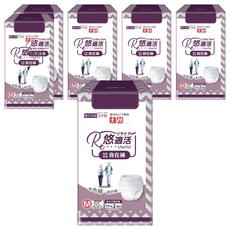 RelaCare 悠適活 貼身輕薄自在成人紙尿褲 日本製造, 6包, M, 20片