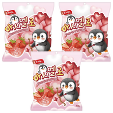 O my food 歐邁福 愛心棉花糖 草莓口味, 150g, 3個