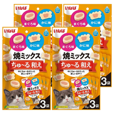 INABA 啾嚕肉泥夾心餅 TSC-182, 鮪魚 + 螃蟹, 30g, 4袋
