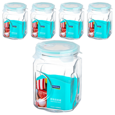 Glasslock 氣孔式玻璃保鮮罐, 2L, 5個