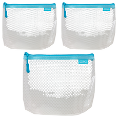 CoX 三燕興業 A6環保立體網格拉鍊袋 950H, 3個