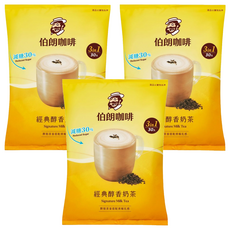 金車 MR.BROWN 伯朗咖啡 經典醇香減糖奶茶三合一, 17g, 3套, 30個裝