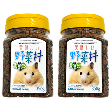 PetBest 倉鼠の炙燒主食飼料 牛肉 + 雞肉 + 蔬菜 黃色, 350g, 2罐