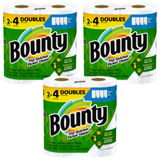 Bounty 兩層隨意撕特級廚房紙巾, 2捲, 3袋