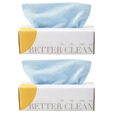 BETTER CLEAN 一次性抽取式吸水清潔布 28 x 22cm 藍色, 2套, 15個裝