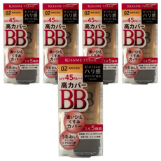 KISSME 奇士美 FERME FOR 媚ll光透美肌BB霜 #02 SPF45 PA+++, 5個, 自然色