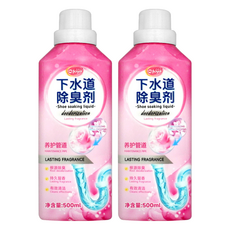 Joya 潔宜佳 花香強力管道除臭劑 玫瑰香 粉色, 2個, 500ml