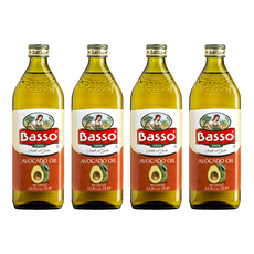 Basso 巴碩 100%酪梨油, 1L, 4瓶