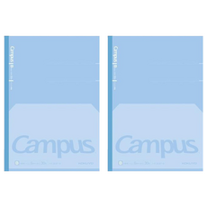 KOKUYO 國譽 Campus 全攤平筆記本 B罫, 藍色, 2本