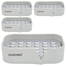 純粹無痕壁掛皂架, 單一顏色, 4個