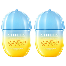 SHILLS 舒兒絲 很耐曬超清爽水感UV防曬乳 潤色型 SPF50, 2件, 40ml