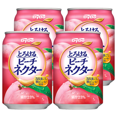 DyDo 水蜜桃風味果汁, 270ml, 4個