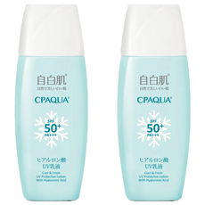 自白肌 玻尿酸涼感防曬乳液 SPF50+ PA+++, 35g, 2入