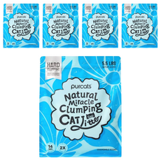 cature 木薯貓砂 藍色, 5包, 2.5kg, 洋甘菊