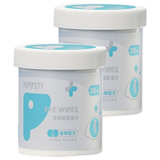 KimPets 寵物眼睛清潔濕巾, 2套, 200個裝