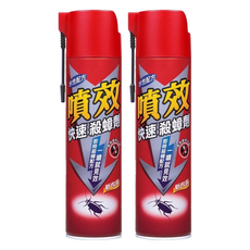 噴效 快速殺蟑劑, 600ml, 2瓶