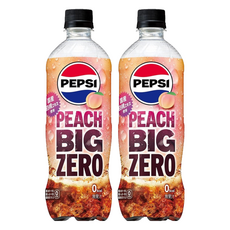 Pepsi Big 生可樂 白桃風味, 600ml, 2個