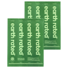 earth rated 莎賓 3代環保撿便袋 4捲裝, 無香, 2包, 60張