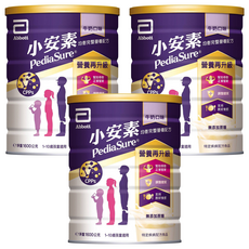 Abbott 亞培 PediaSure 小安素 PEPTIGRO均衡完整營養配方奶粉 1~10歲, 牛奶口味, 1.6kg, 3罐