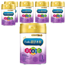 Mead Johnson 美強生 親舒部分水解1號蛋白嬰兒配方奶粉 0~12個月, 800g, 1罐, 6罐