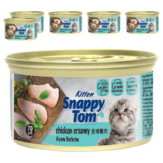 Snappy Tom 幸福貓 無穀幼貓罐, 70g, 6個, 香滑雞肉