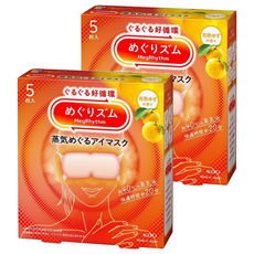 Kao 花王 MegRhythm 美舒律 蒸氣眼罩 日本柚子香, 5個裝, 2個