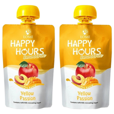 HAPPY HOURS 生機纖果飲 蘋果 + 桃子 + 芒果, 2包, 100g