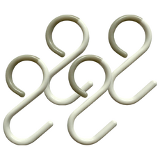 minono 米諾諾 彈性防掉式S鉤 大 2入組, 灰白色, 2組