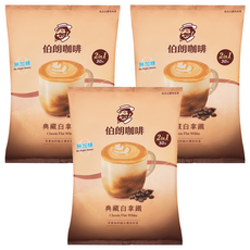 金車 MR.BROWN 伯朗咖啡 典藏白拿鐵二合一, 16g, 30入, 3袋