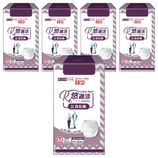 RelaCare 悠適活 貼身輕薄自在成人紙尿褲 日本製造, 5包, M, 20片
