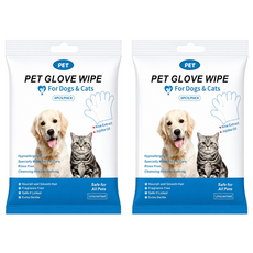 PET DAILY LAB 毛孩日常研究社 寵物免洗清潔手套 加厚款, 2個, 6個裝