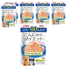 INABA CIAO 輕盈低脂系列 汪餐包 DRP-19, 60g, 6個, 鰹魚 + 紅蘿蔔
