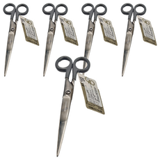 HIGHTIDE penco 不鏽鋼剪刀 DP197-GY L, 灰色, 5個