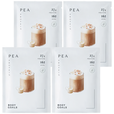 BODY GOALS 全素多效豌豆蛋白飲Pro 隨手包 馥郁奶茶, 4個, 40g