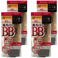 KISSME 奇士美 FERME FOR 媚ll光透美肌BB霜 #02 SPF45 PA+++, 4個, 自然色