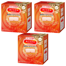 Kao 花王 MegRhythm 美舒律蒸氣眼罩 檜木香, 3個, 12片