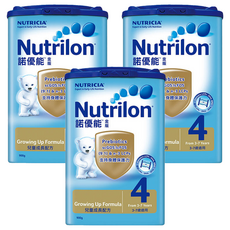Nutrilon 諾優能 金版兒童成長配方 4號 3~7歲, 900g, 3罐