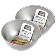 ECHO 不鏽鋼刻度小調理盆 日本製 0321-741, 2個, 單品