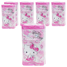 maRUTOmi 丸富製紙 捲筒衛生紙 粉Kitty, 25m, 6個, 12捲