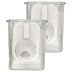 鷹嘴式量杯密封罐保鮮罐飼料罐 24 x 13 x 8cm, 透明, 1.8L, 2個