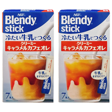 Blendy stick 牛奶焦糖咖啡, 6.5g, 2套, 7個裝