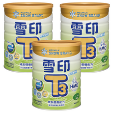 SNOW 雪印 金T3 PLUS成長營養配方 1~7歲, 850g, 3個