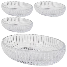 玻璃肥皂盤, 單一顏色, 4個