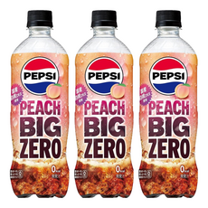 Pepsi Big 生可樂 白桃風味, 600ml, 3個