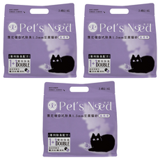 Pet's Need 霈尼寵物 複合式除臭豆腐貓砂, 鼠尾草, 6L, 3包