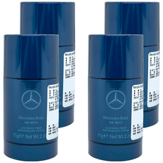 Mercedes-Benz 賓士 恆星男性淡香水體香膏, 4個, 75g