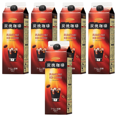 HAMAYA 炭燒低糖黑咖啡, 5個, 1L