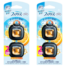 febreze 風倍清 W 車用出風口消臭芳香劑 2.5ml 2件組, 2組, 柑橘清香
