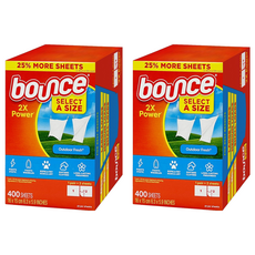 美國 bounce 烘衣柔軟片, 400片, 2個