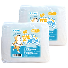 毛乾爽 寵物禮貌帶, M, 12片, 2包